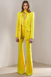 2-Piece Suit For Women With Single-Breasted Button And Peak Lapel