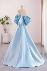 A Line Prom Dress Sweetheart Neck Satin Long Formal Dress Evening Dress