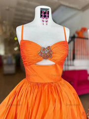 A Line Ruched Short Beaded Homecoming Dress