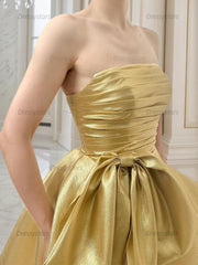 Dressystars A-Line Strpless Straight Bow Short Homecoming Dress