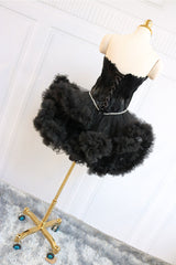 Black Homecoming Dress Sweetheart Neck Cute Short Party Cocktail Dress