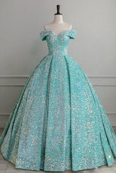 Blue Prom Dress Velvet Sequin Long Formal Dress Evening Dress