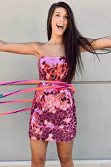 Bodycon Homecoming Dress Strapless Royal Blue with Beading Short Party Cocktail Dress