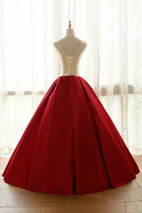 Burgundy Prom Dress Crew Neck Lace Appliques Long Formal Evening Dress