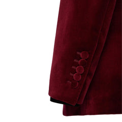 Burgundy Two Piece Shawl Lapel Wedding Suit New Arrival