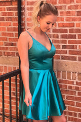 Celestine Homecoming Dress Pretty A Line Shoulder straps Satin Short Party Cocktail Dress