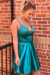 Celestine Homecoming Dress Pretty A Line Shoulder straps Satin Short Party Cocktail Dress