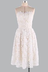 Champagne Homecoming Dress Lace Short Party Cocktail Dress