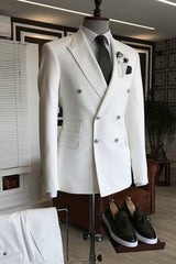 Chris White Double Breasted Peaked Lapel Prom Suit