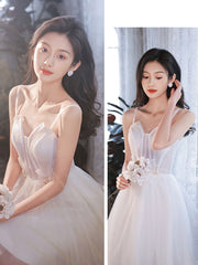 Cute Homecoming Dress White Tulle Short Party Cocktail Dress