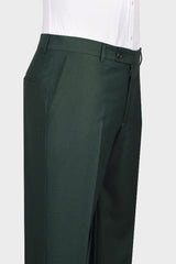 Dark Green Shawl Lapel Double Breasted Wedding Suit