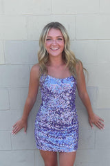 Dressystars Golden Homecoming Dress Sequin Strapless Sleeveless Tight Prom Dress