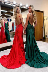 Dressystars Mermaid Prom Dress In Glitter Fabric With Open Back And Beaded Corset Bodice Formal Evening Gown