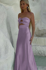 Dressystars Stylish Sheath Sweetheart Blue Long Party Dress With Keyhole Formal Evening Gown