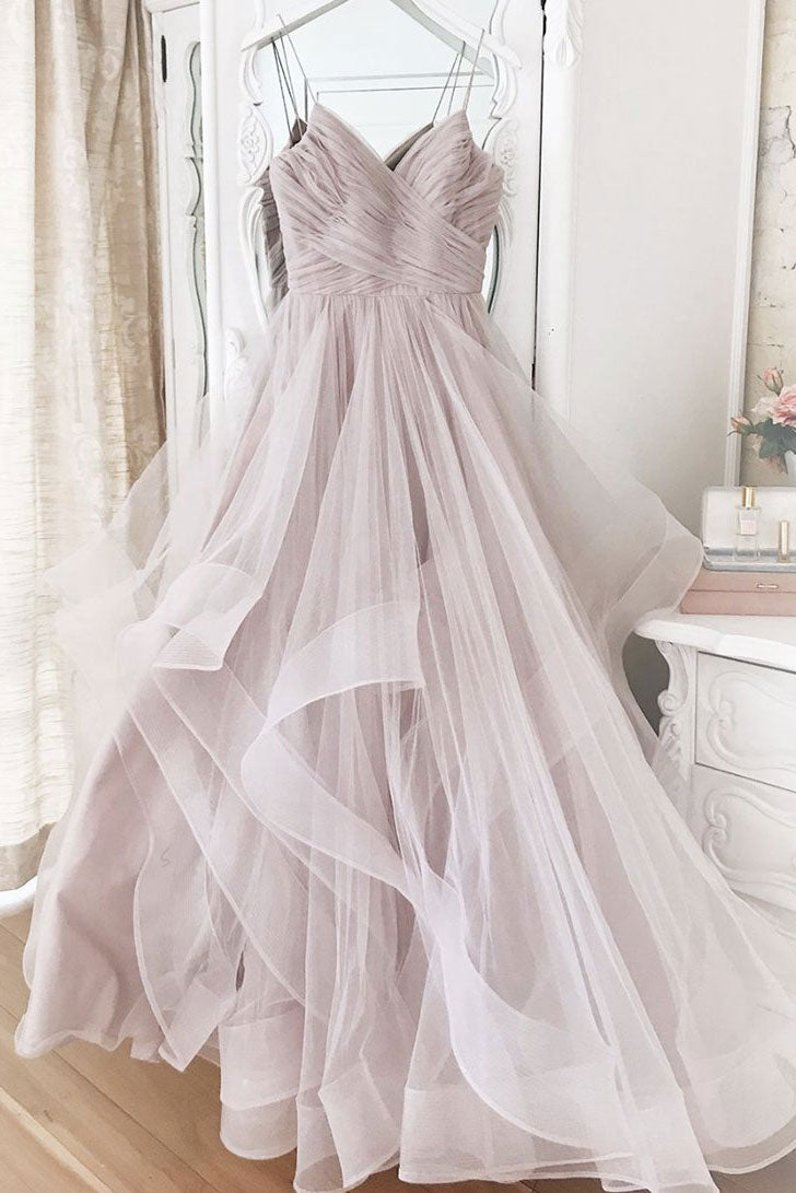 Elegant Sweetheart Prom Dress Tulle Formal Gown Evening Dress