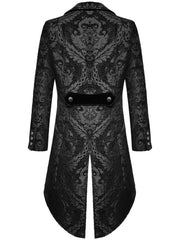Exquisite Floral Tailcoat Suit For Men In Retro Style