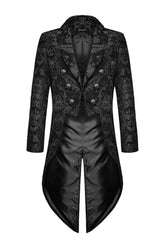 Exquisite Floral Tailcoat Suit For Men In Retro Style