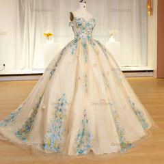 Exquisite Quinceanera Dress Ball Gown V-Neck Beaded Spaghetti Straps Sleeveless Formal Sweet 16 Party Dress