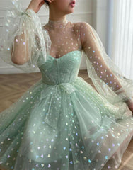 Gemma Homecoming Dress Pretty A Line Corset with Sleeves Short Party Cocktail Dress