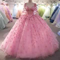 Gorgeous Quinceanera Dress With Cape Pink Color Sexy Appliques Bead Formal 16 Year Party Ball Gown Dress