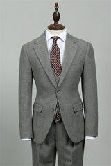 Gray New Arrival 3 Piece Slim Fit Men's Suit