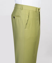 Green Notched Lapel Close Fitting 2 Piece Prom Suit