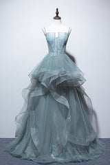 Green Prom Dress Lace Long Formal Evening Dress