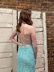 Green Prom Dress Tulle Lace Mermaid Long Formal Gown Evening Dress