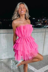 Hailey Homecoming Dress Pretty A Line Strapless Short Party Cocktail Dress