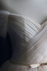 Handmade Light Tulle Long Handmade Wedding Dress Bridal Gown