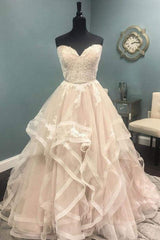 Handmade Tulle Lace Long Handmade Wedding Dress Bridal Gown