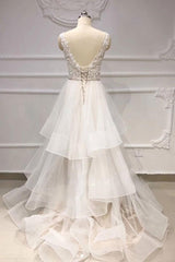 Handmade Wedding Dress Ivory Tulle Lace Long Evening Dress