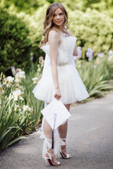 Homecoming Dresses Strapless A-Line Short Cocktail Dresses