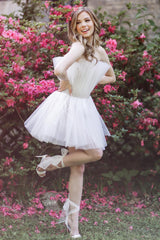 Homecoming Dresses Strapless A-Line Short Cocktail Dresses