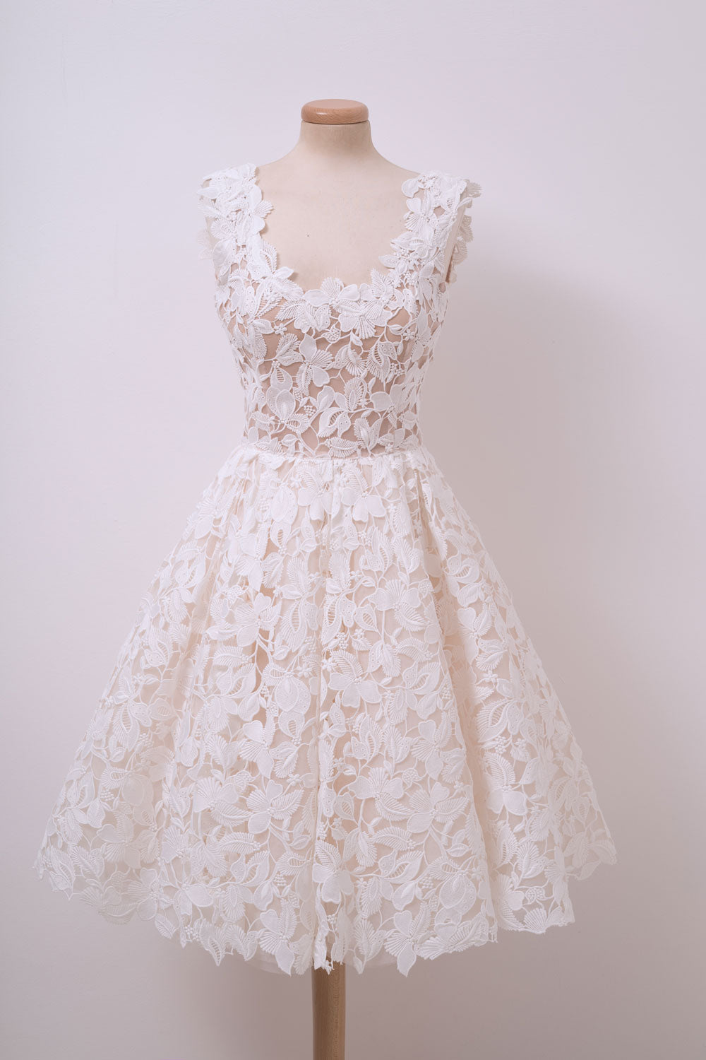 Ivory Homecoming Dress White Lace Cute Short Party Cocktail Dress