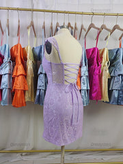 Dressystars Lace Bodycon Homecoming Dress with Side Slit