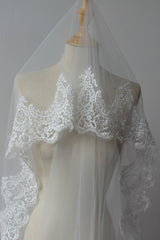 Long Lace Wedding Veil