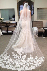 Long Lace Wedding Veil