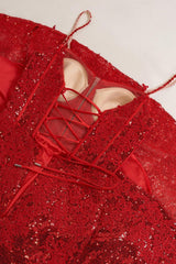 Mermaid Prom Dress Spaghetti Straps Appliques Elegant Evening Dress with Split