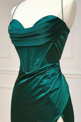 Mermaid Prom Dress Sweetheart Neck Green Long Formal Evening Dress