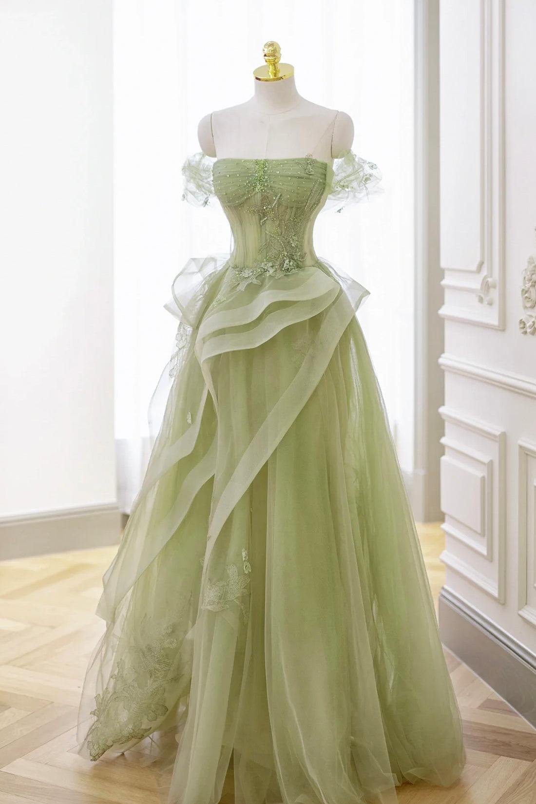 Dressystars Mint Green Prom Dress Tulle Lace Long Elegant Corset Formal Party Evening Dress Dressystars Mint Green Prom Dress Tulle Lace Long Elegant Corset Formal Party Evening Dress