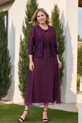 Mother of the Bride A-Line/Princess Dresses Featuring Applique and Jacket