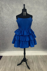 Orange Ruffled A Line Homecoming Dresses Short Corset Cocktail Dresses With Bow