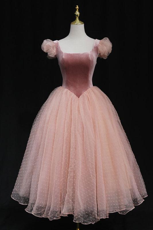 Pink Homecoming Dress Tulle Short Party Cocktail Dress