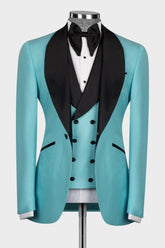 Pool Shawl Lapel 3 Piece Wedding Men Suit