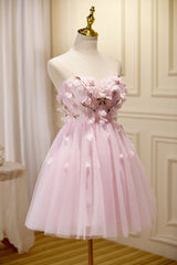Pretty Homecoming Dress A Line Tulle Short Party Cocktail Dress