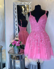 Pretty Homecoming Dress A Line with Delicate Appliques Short Party Cocktail Dress