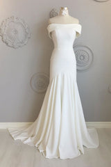 Prom Dress Simple Ivory Long Evening Dress
