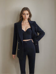 Prom Suits For Women With Peak Lapel 3-Piece Set