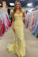 Red Prom Dress Appliques Sweetheart Collar Mermaid Long Evening Dress